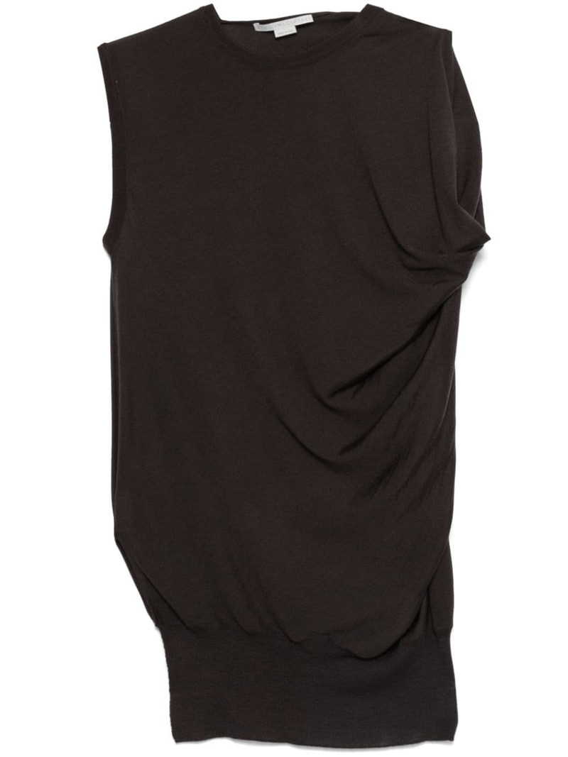 draped knit top 1