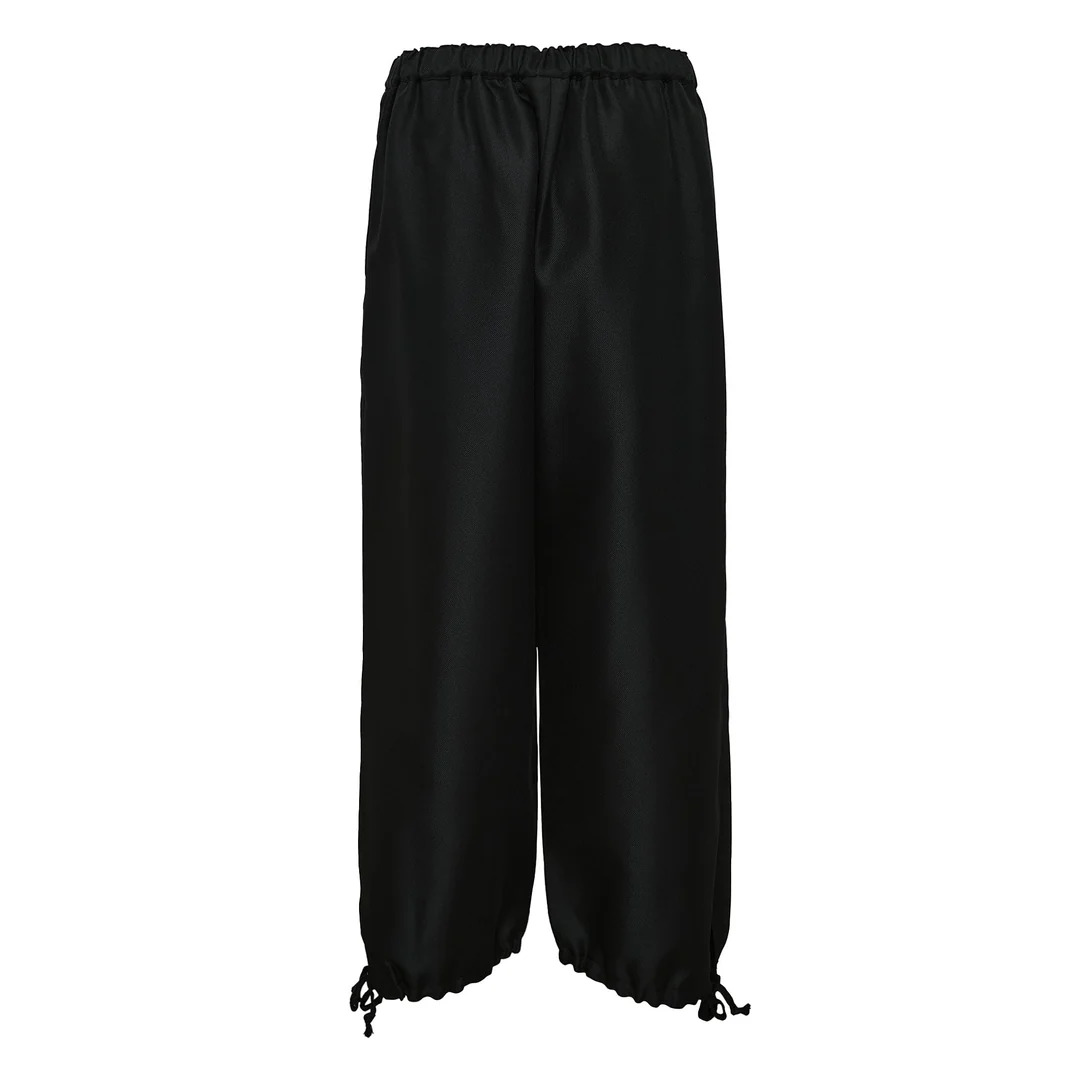 Polyester Elastic Hem Pants - 2