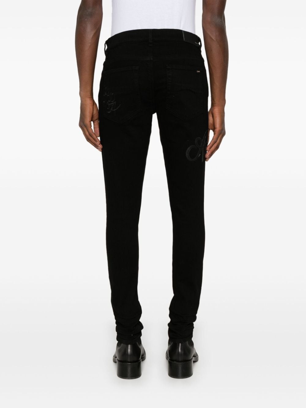 Script-logo skinny jeans - 4