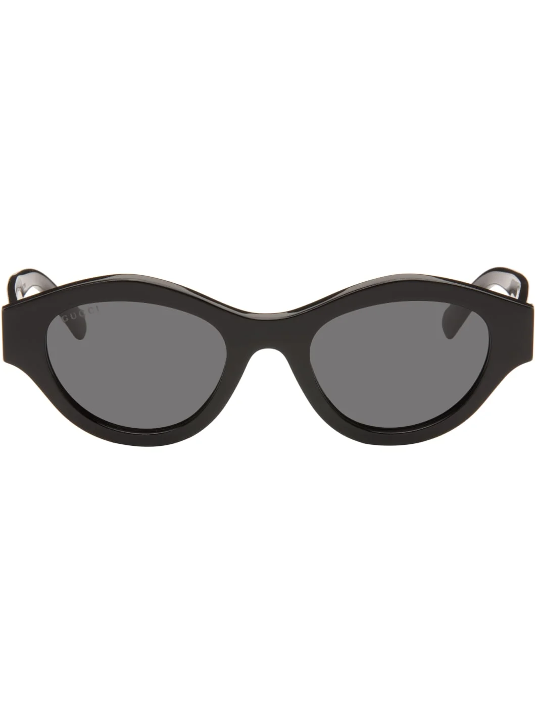 Black Cat-Eye Frame Sunglasses - 1