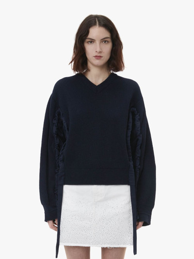 JW Anderson V-NECK JUMPER WITH CURVED SLEEVES outlook
