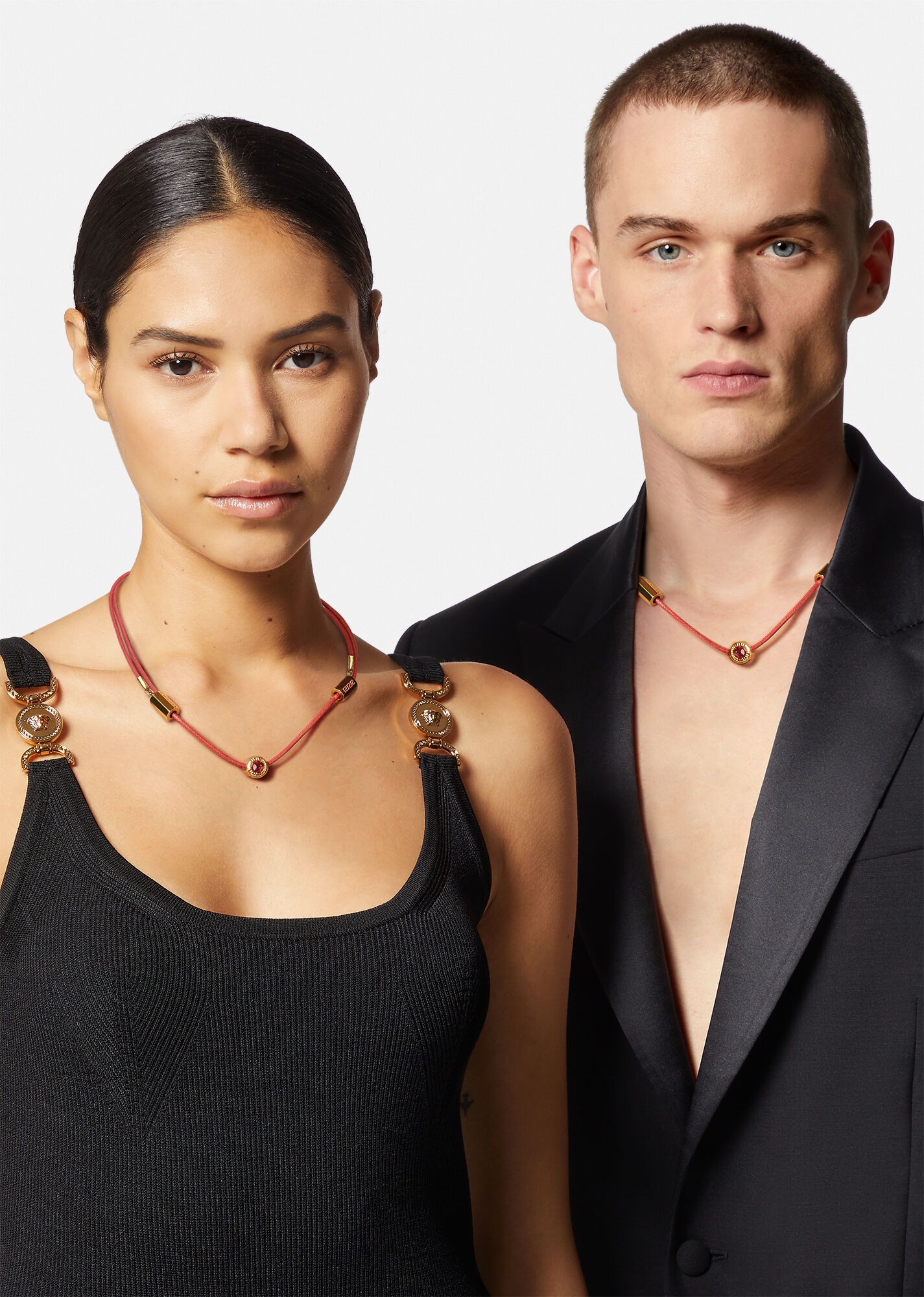 Crystal Medusa Cord Necklace - 3