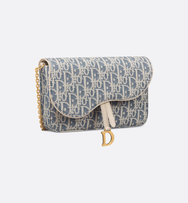 Dior Medium Saddle Pouch with Chain outlook