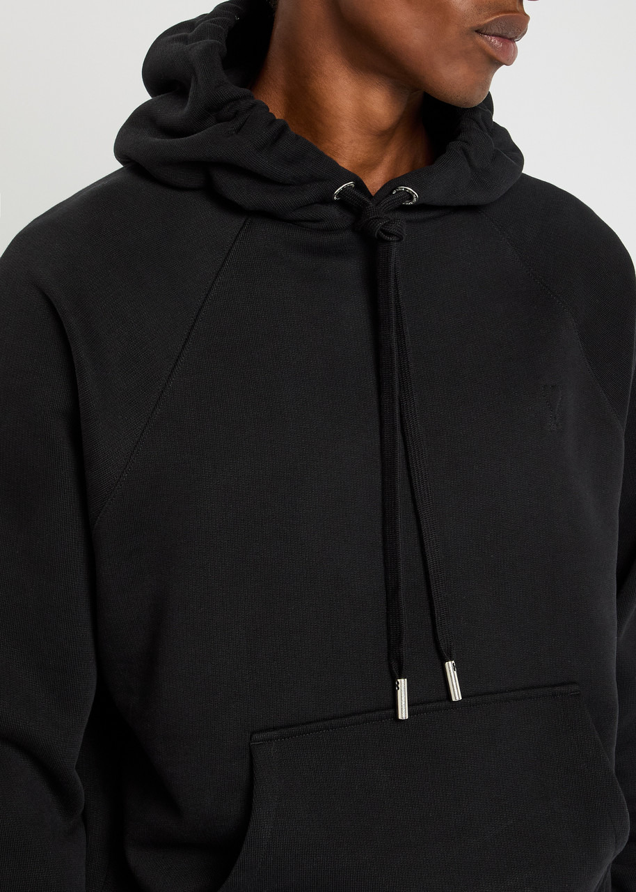 Ami Paris Embossed Logo Hooded Cotton Sweatshirt - 5