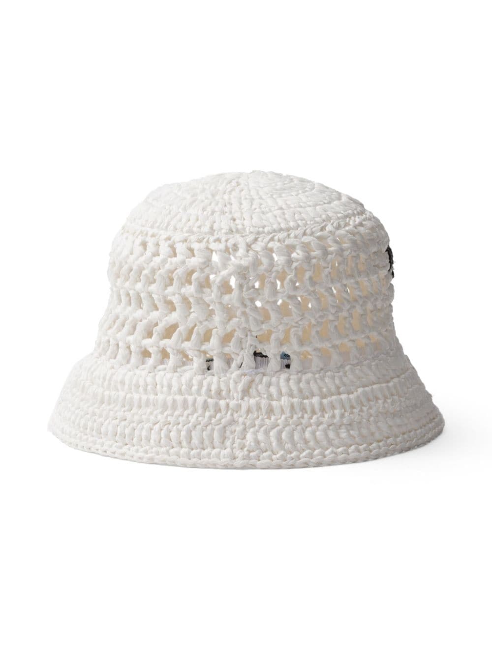 logo-embroidered interwoven bucket hat - 3