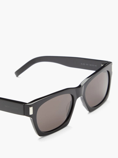 SAINT LAURENT Rectangular acetate sunglasses outlook