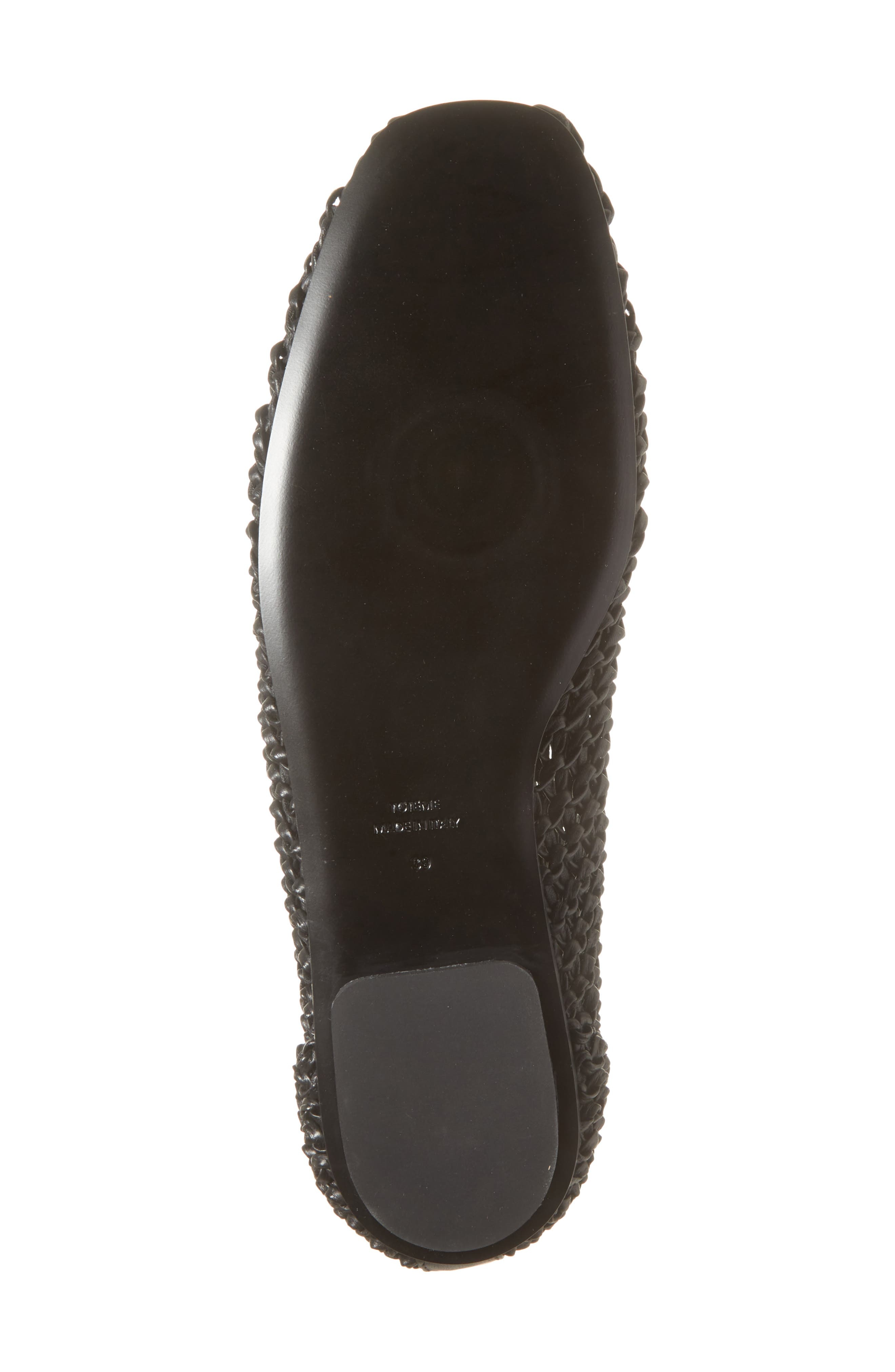 TOTEME Woven Leather Flat in Black at Nordstrom - 6