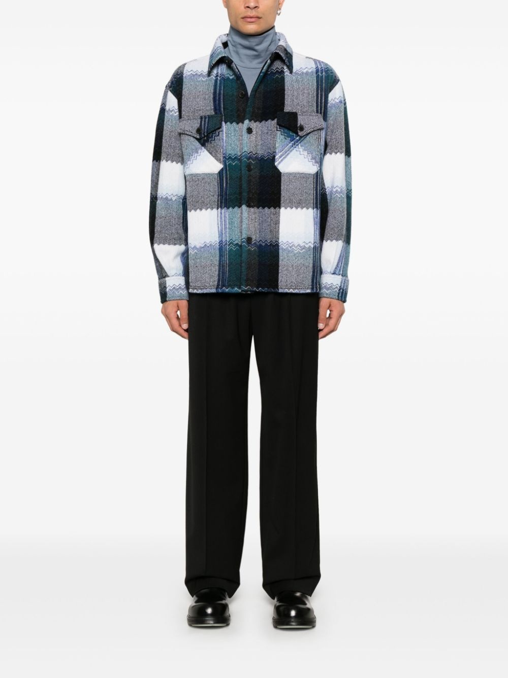 checked shirt - 2