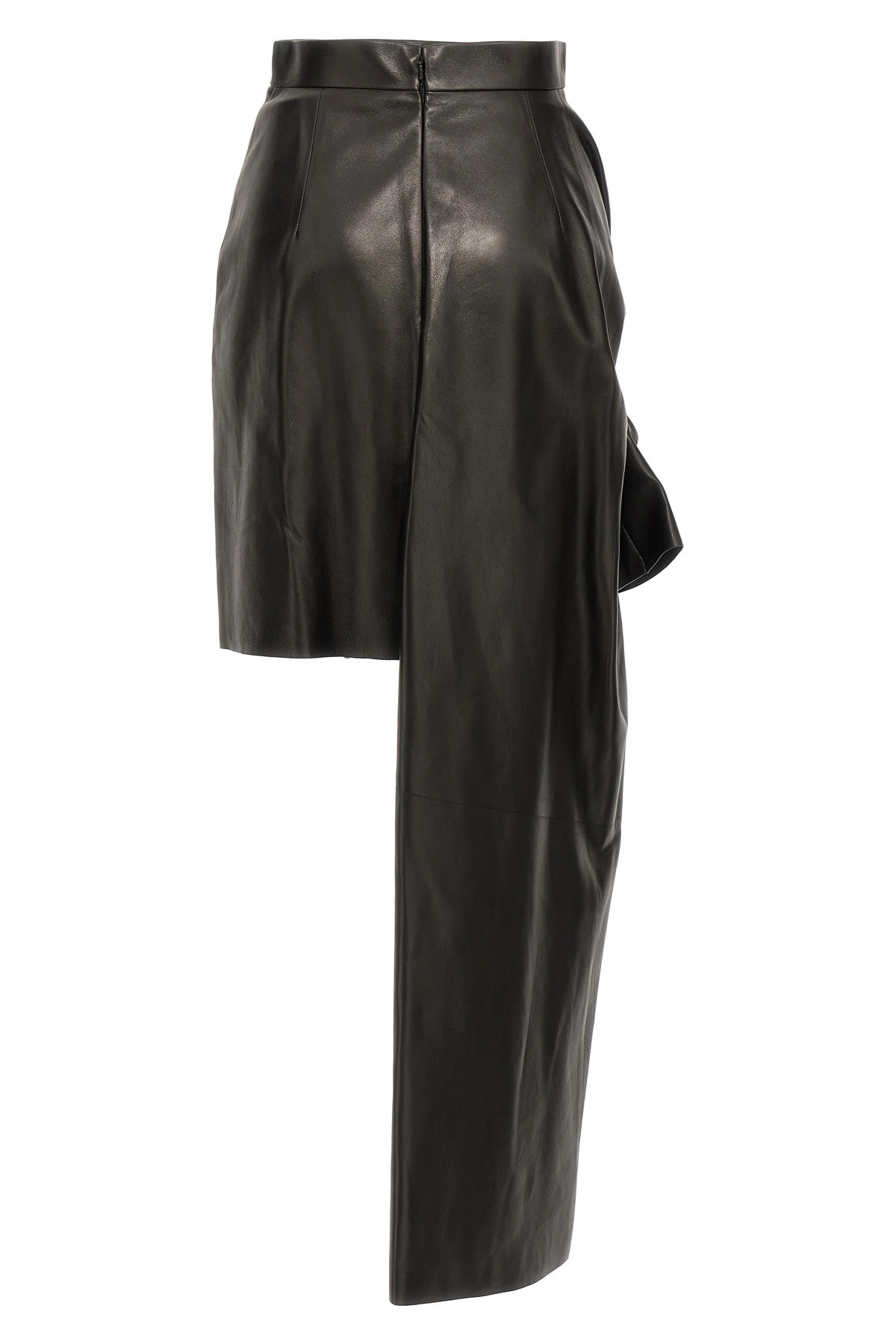 Maxi bow leather skirt - 3