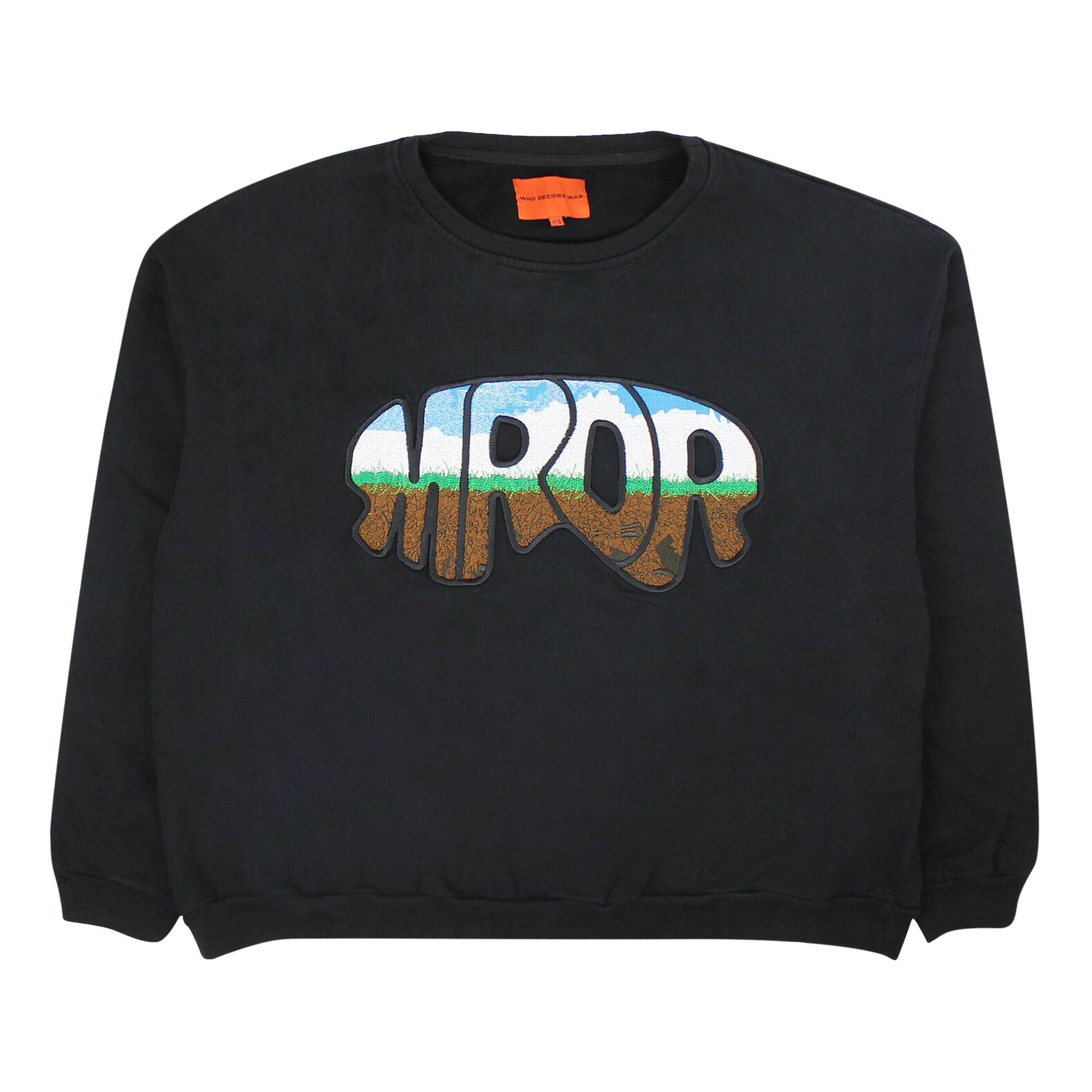 Who Decides War MRDR Crewneck Sweater 'Black' - 1