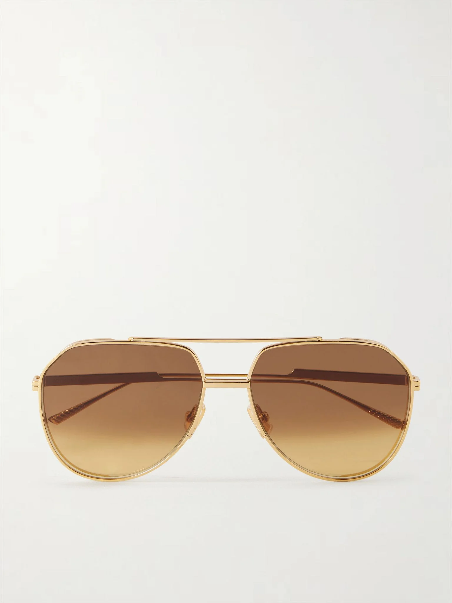 Aviator-style metal sunglasses Gold - 1