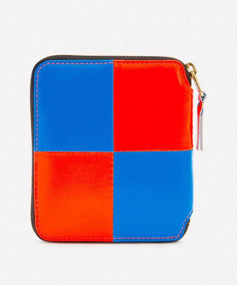 Leather Fluo Squares Wallet - 3