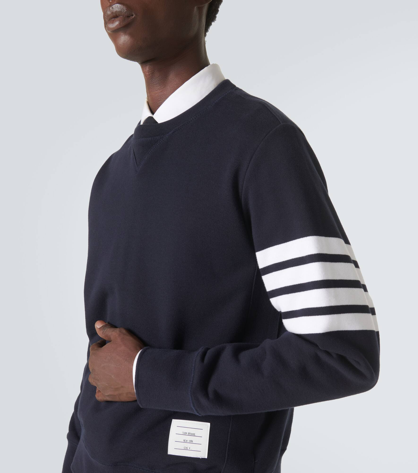 4-Bar cotton classic sweatshirt - 5