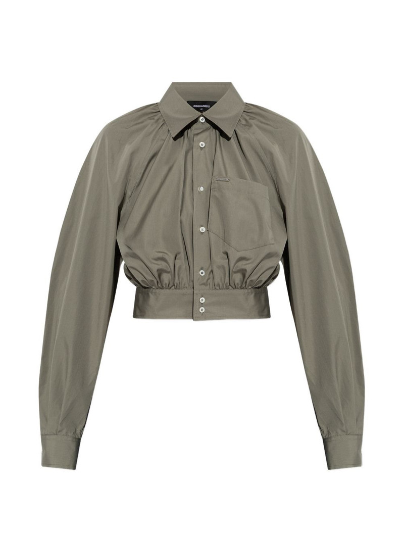 collared cropped shirt 1