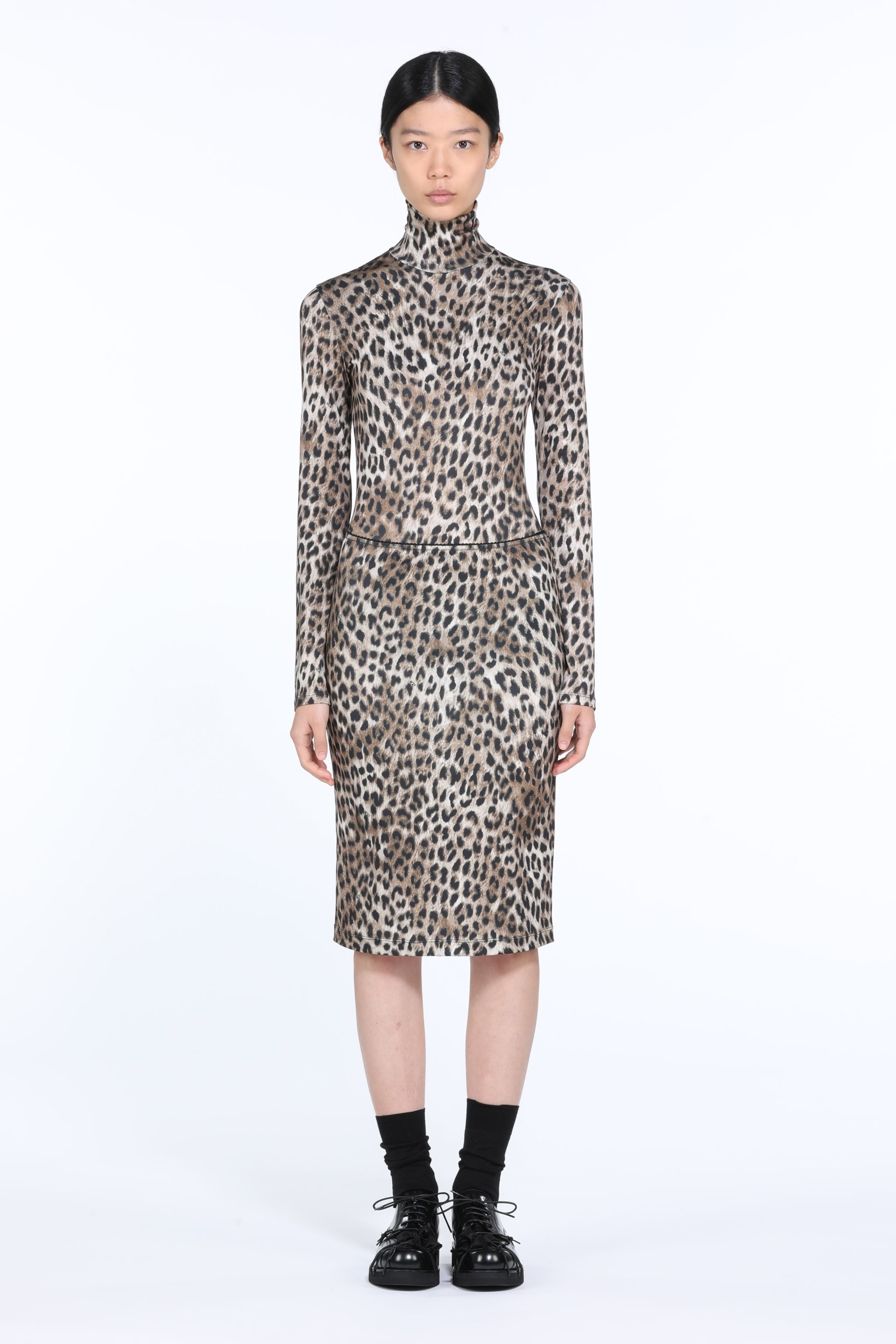LEOPARD-PRINT MIDI SKIRT - 4