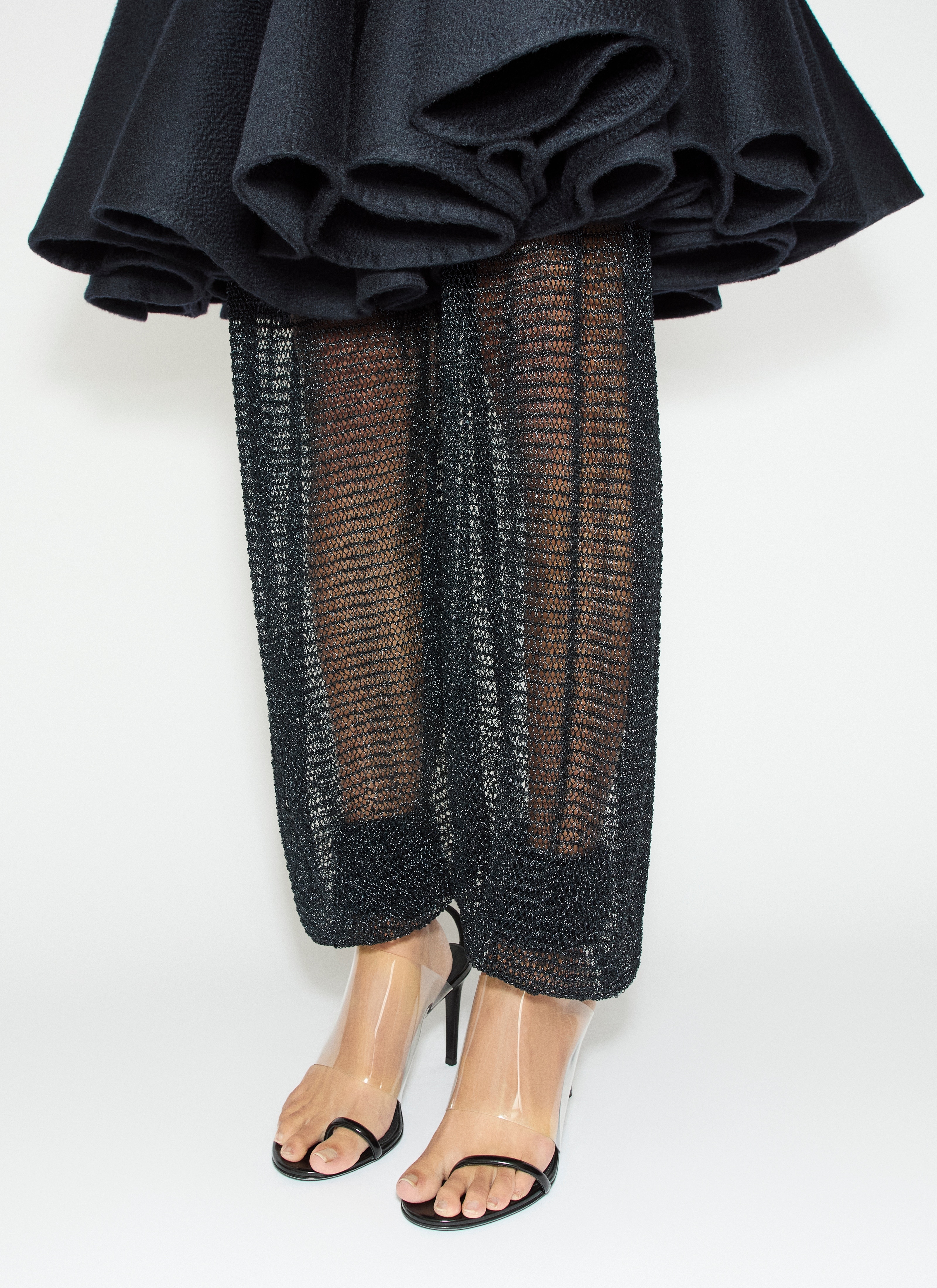 MESH KNIT BALLOON PANTS - 5