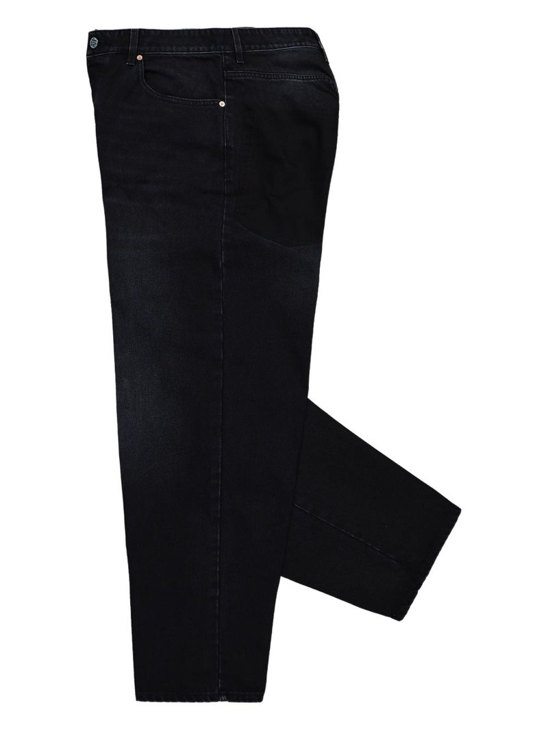 Anarchy painted cropped jeans 3