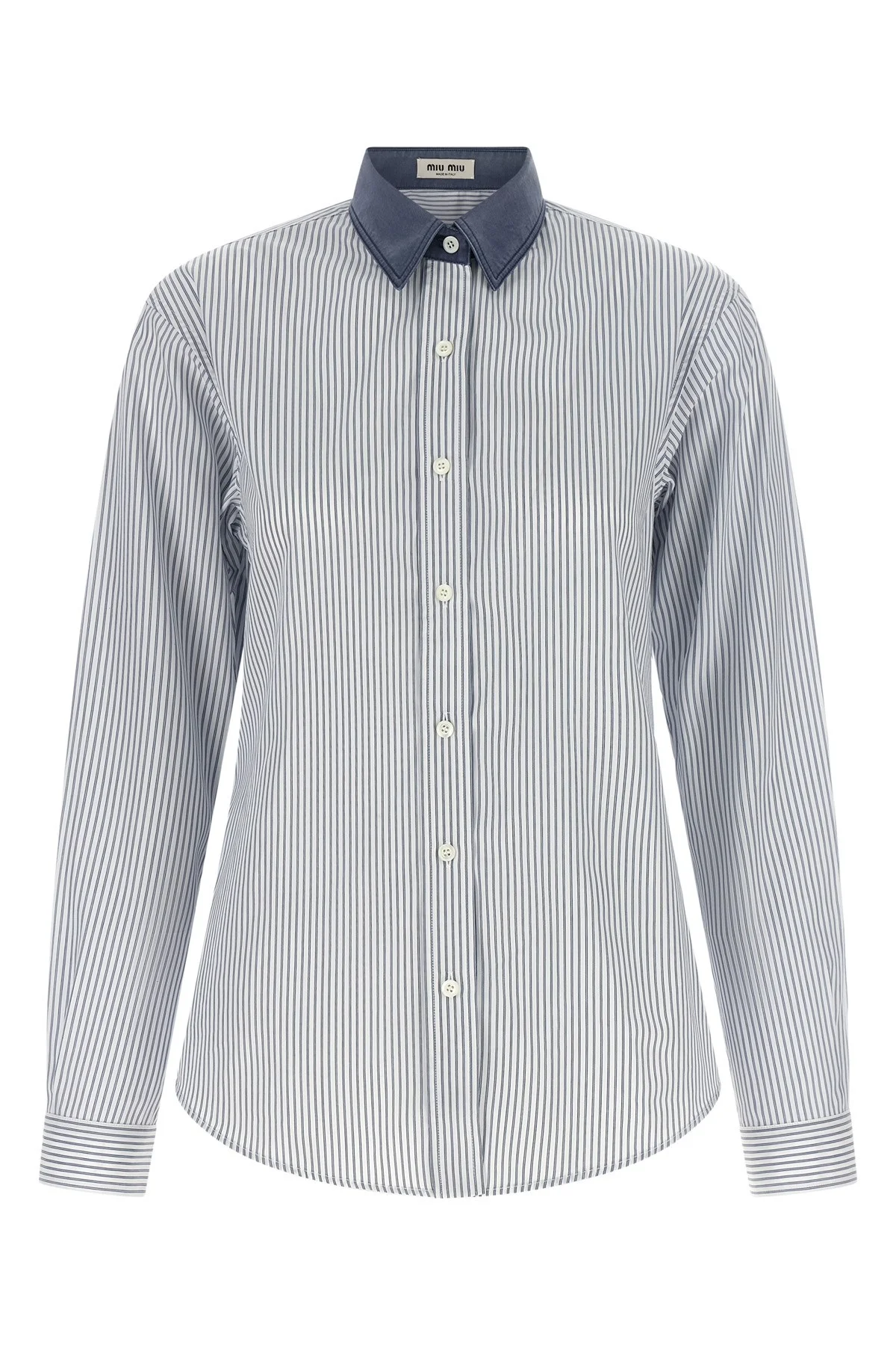 Shirt With Contrast Collar - 1
