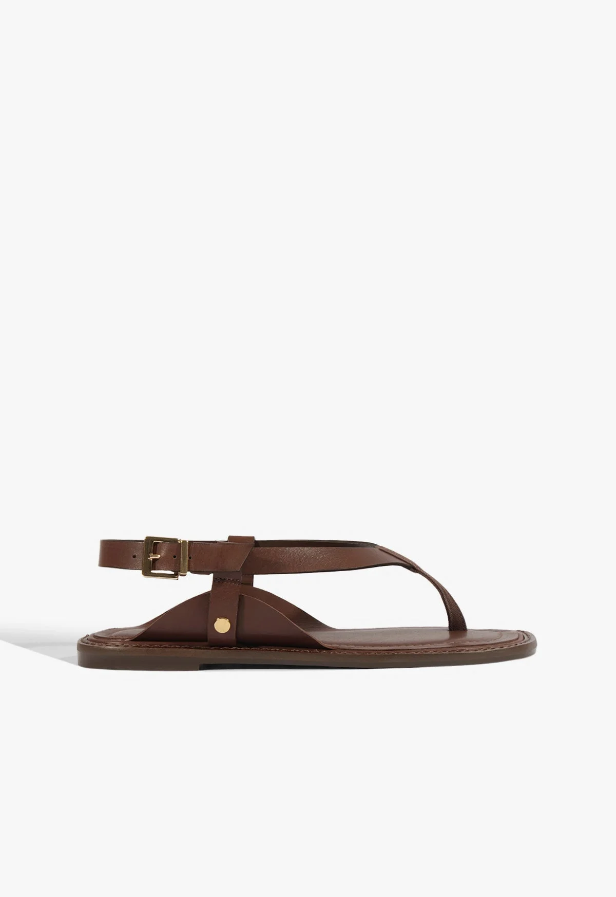 Lorraine Leather Flat Sandal - 1