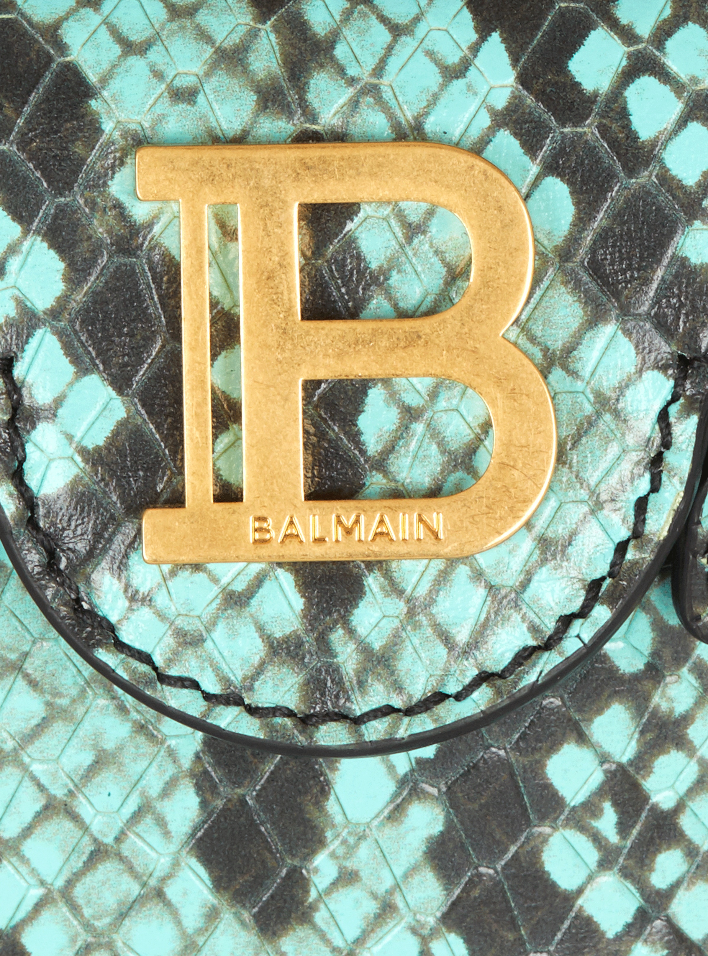 B-Buzz snakeskin-effect leather mini bag - 7
