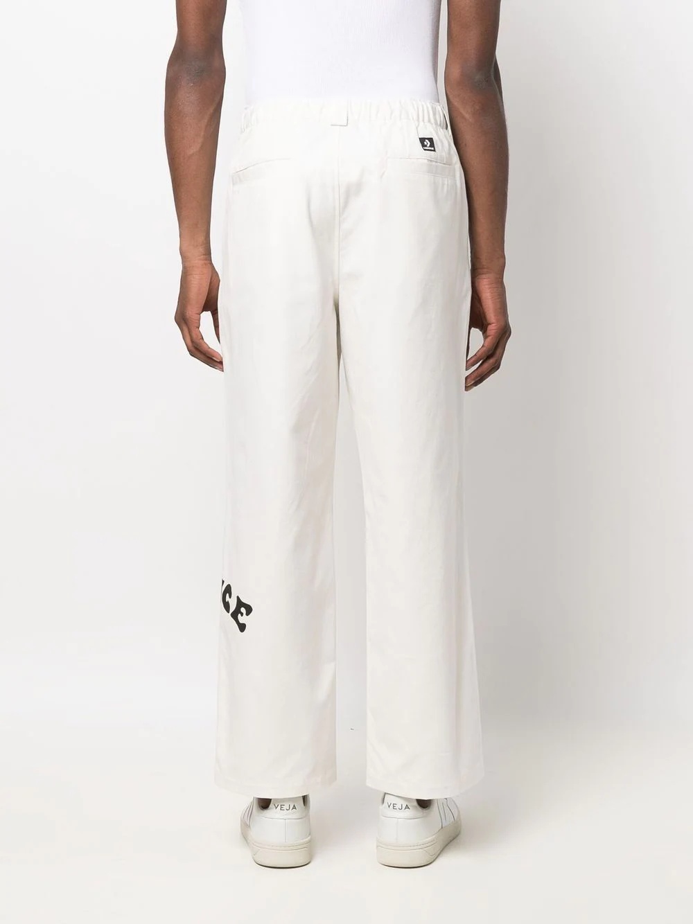 straight-leg graphic-print trousers - 4