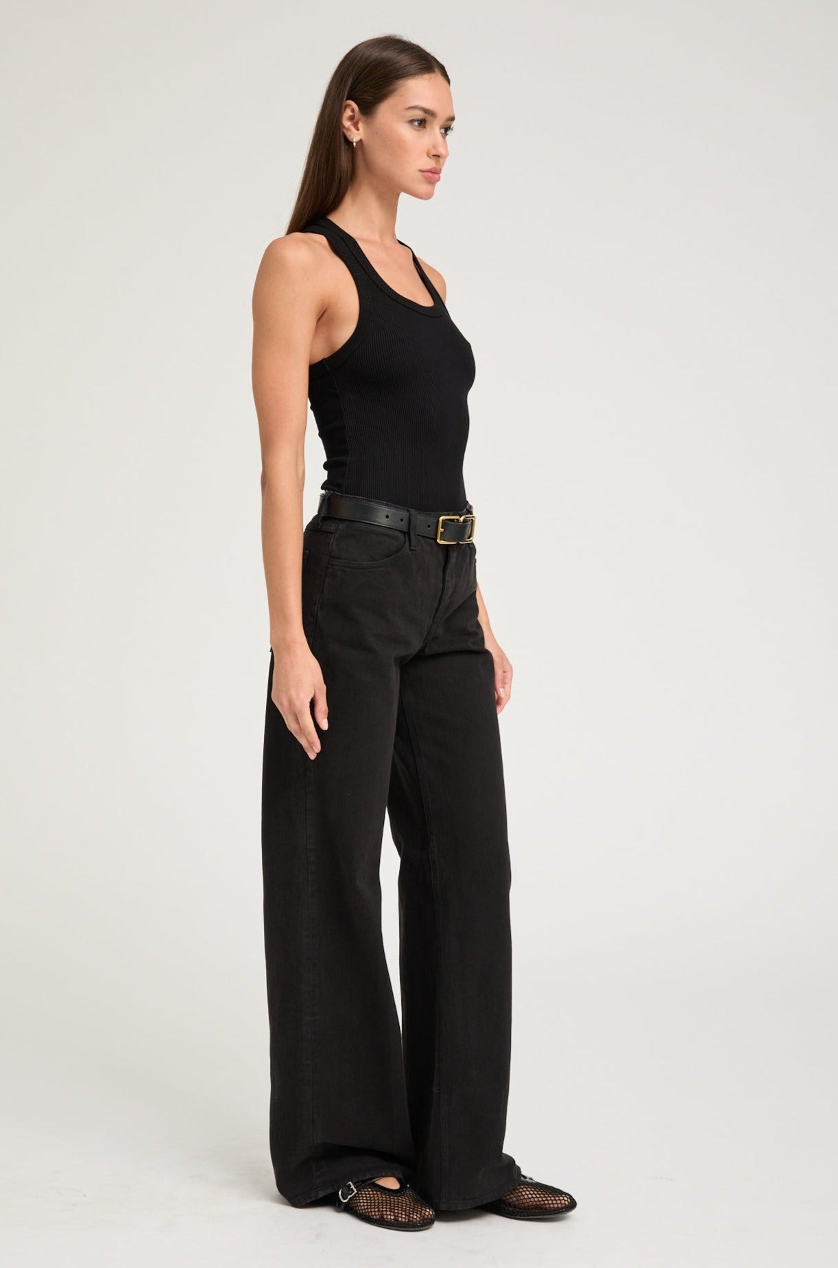 BLACK RIB FITTED SCOOPED TANK - 2