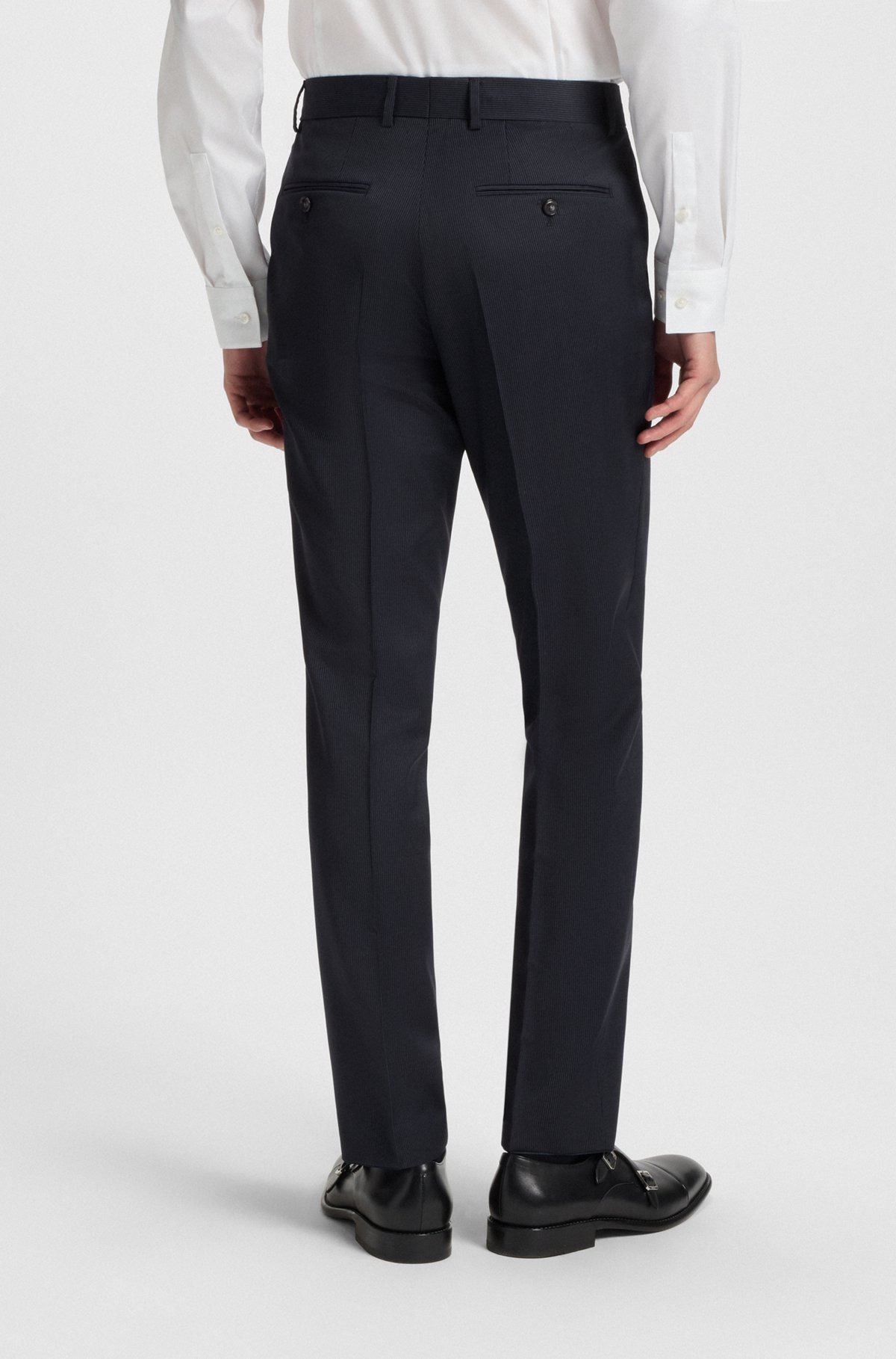 REGULAR-FIT SUIT IN STRIPED VIRGIN WOOL - 7