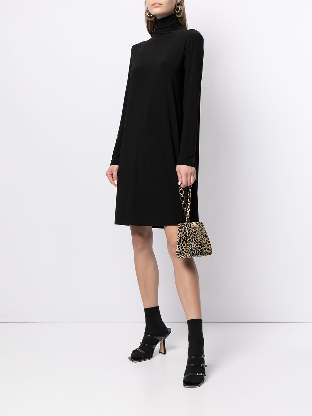 high neck jumper dress - 2