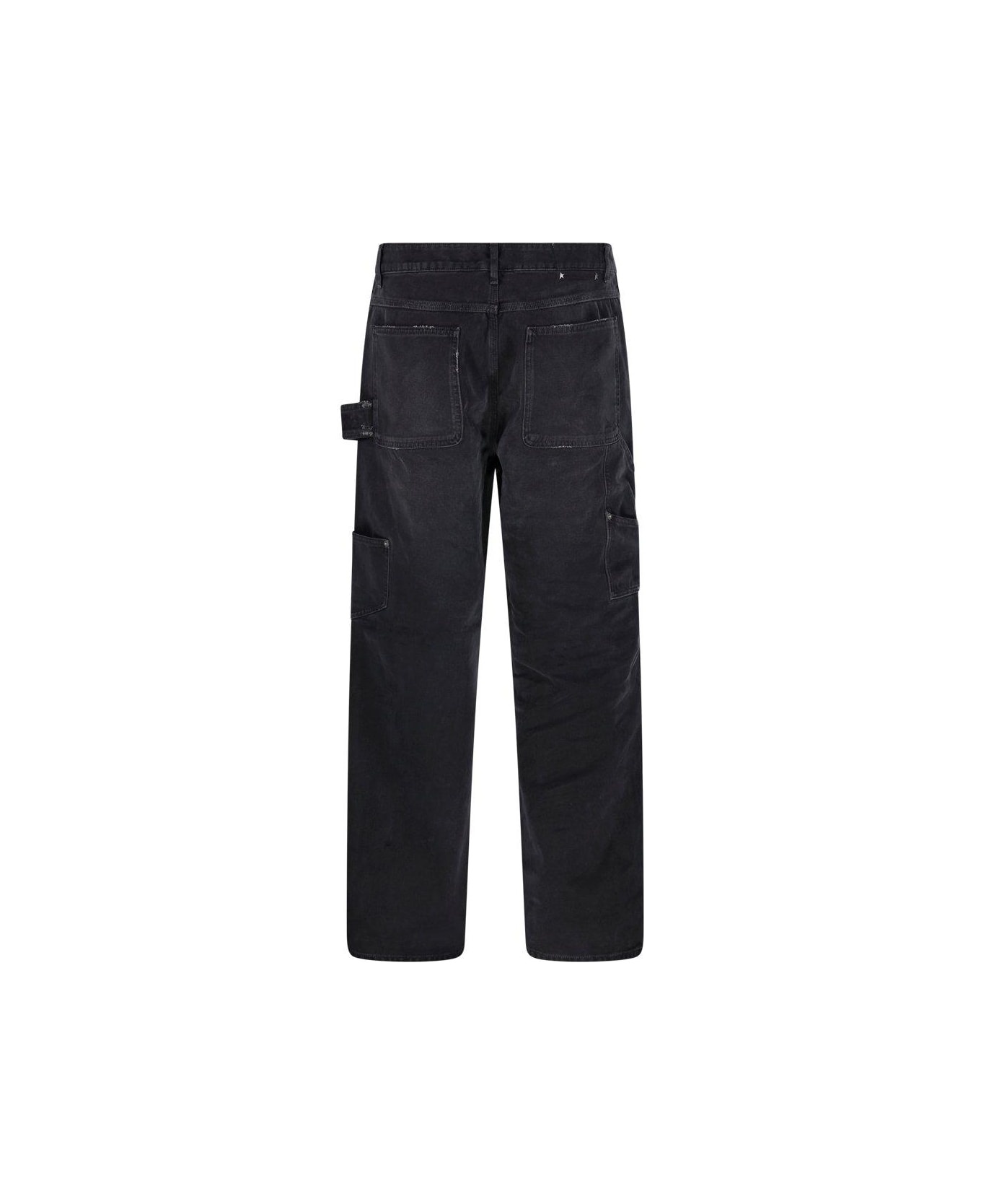 Straight Leg Distressed Pants - 2