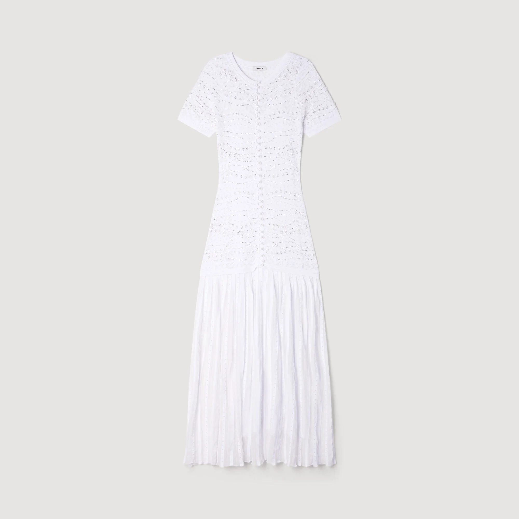 BEADED KNIT MAXI DRESS - 1