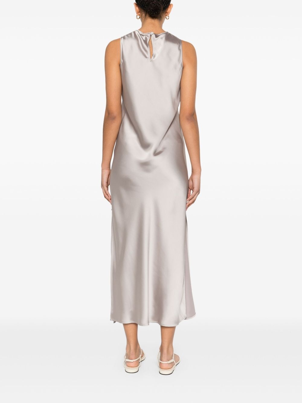 satin maxi dress - 4
