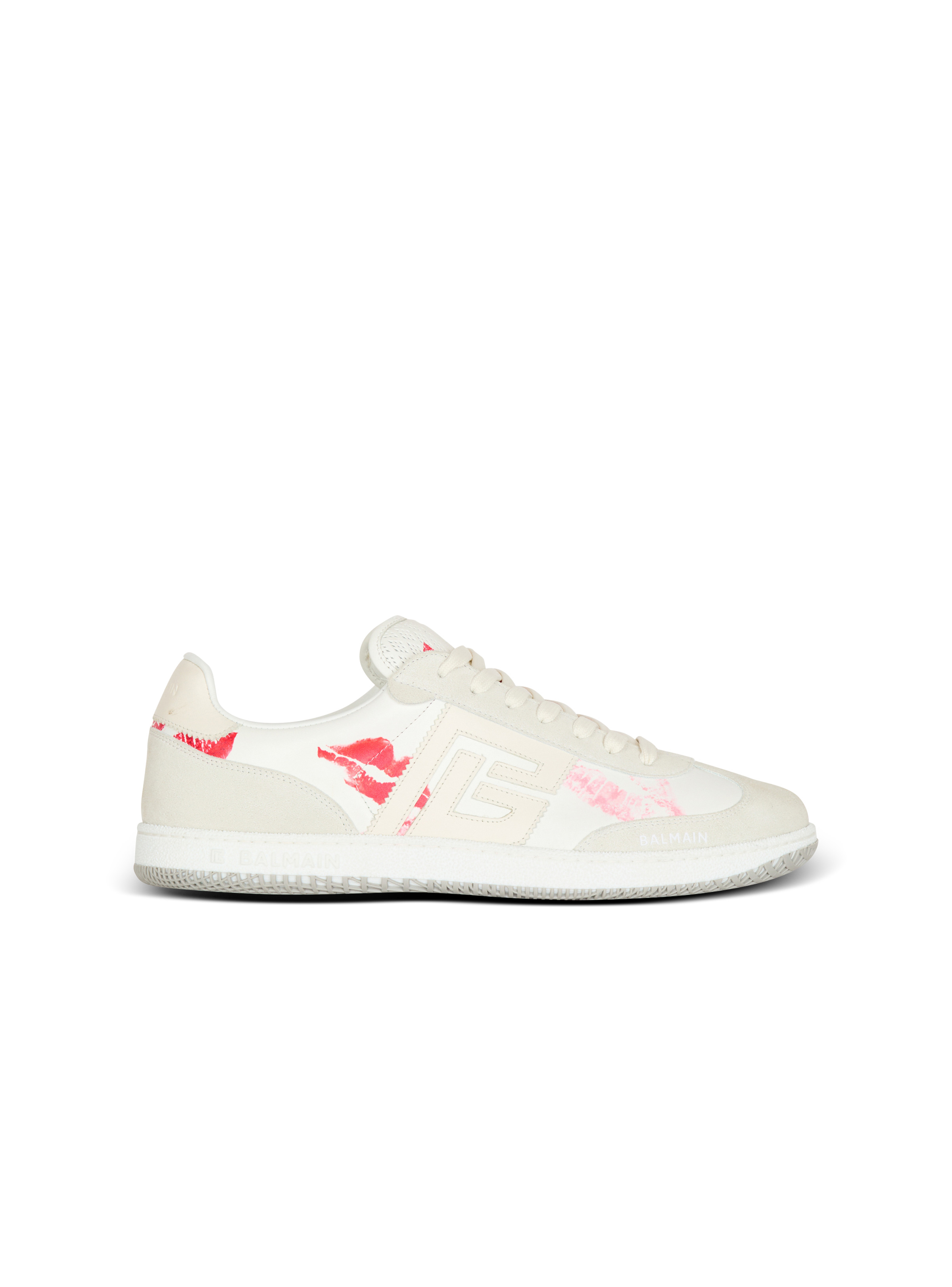 Calfskin Balmain Swan trainers - 1