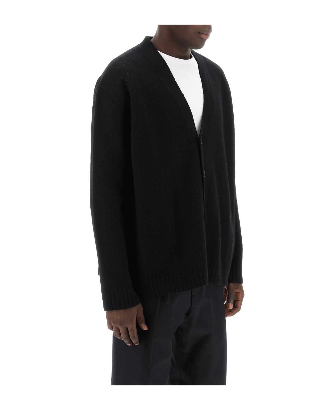 Boiled Wool Cardigan - 2