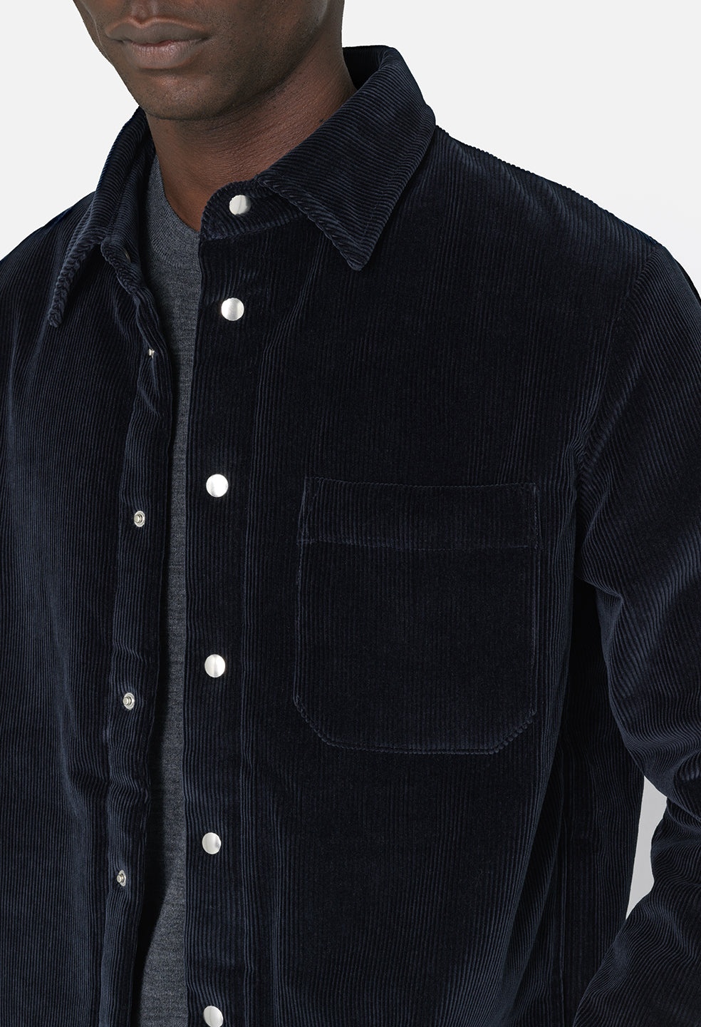 CORDUROY PADDED OVERSHIRT - 2