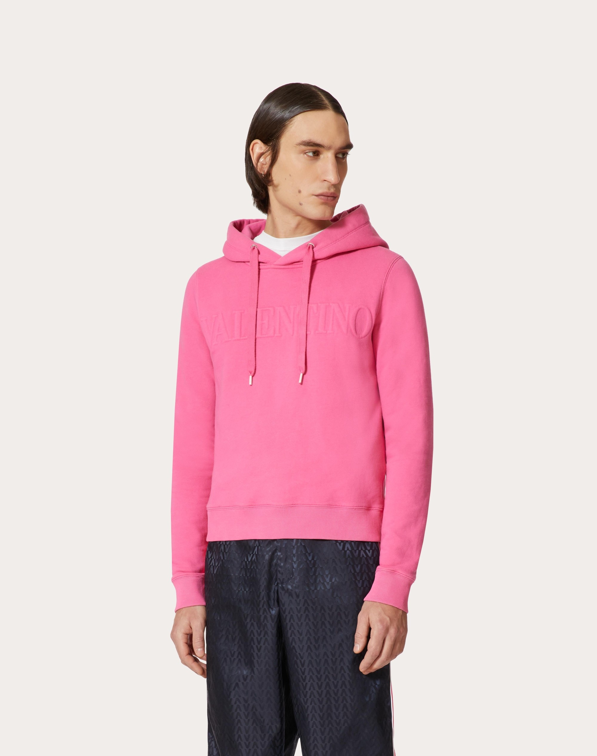 SWEATSHIRT WITH VALENTINO EMBOSSED - 3