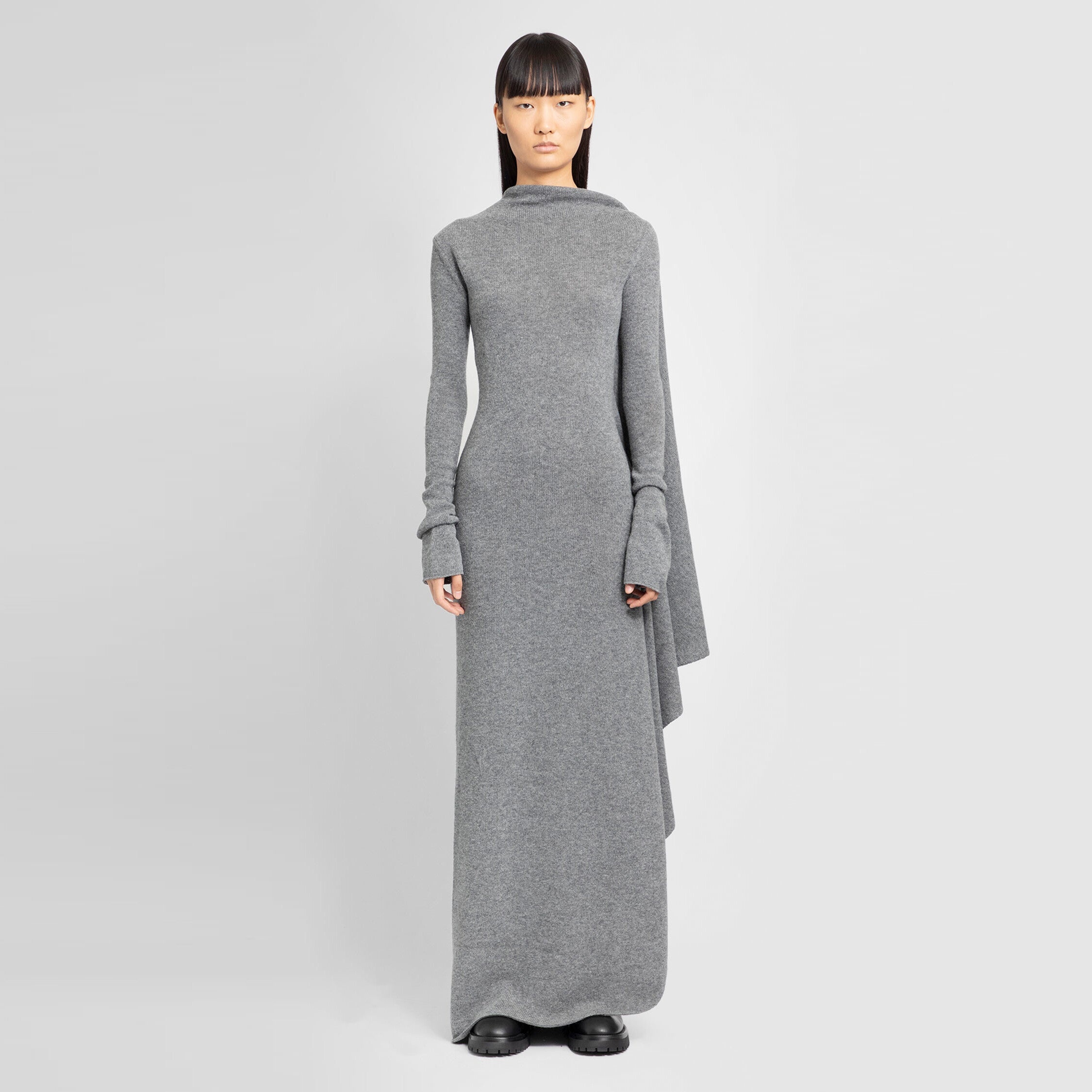 ANN DEMEULEMEESTER WOMAN GREY DRESSES - 4