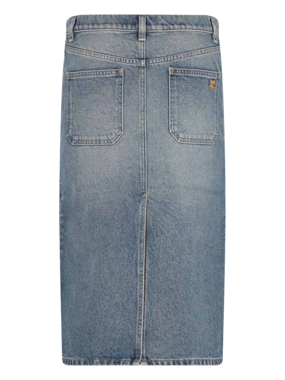 DENIM MIDI SKIRT - 2