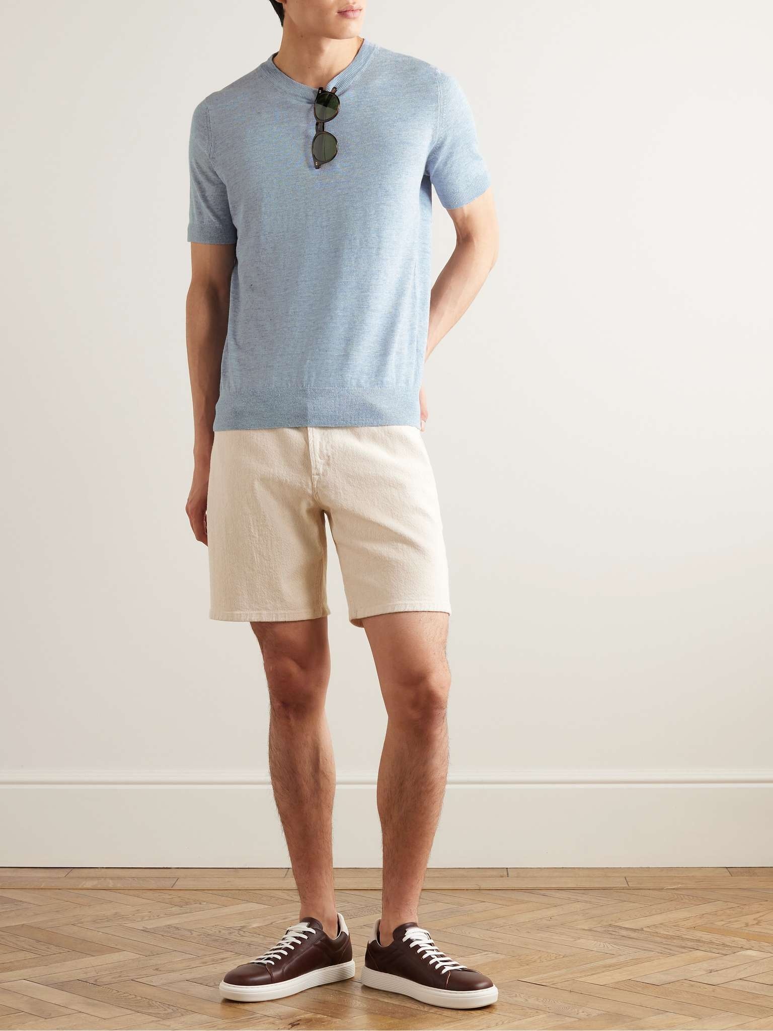 Linen and Cotton-Blend T-Shirt - 2
