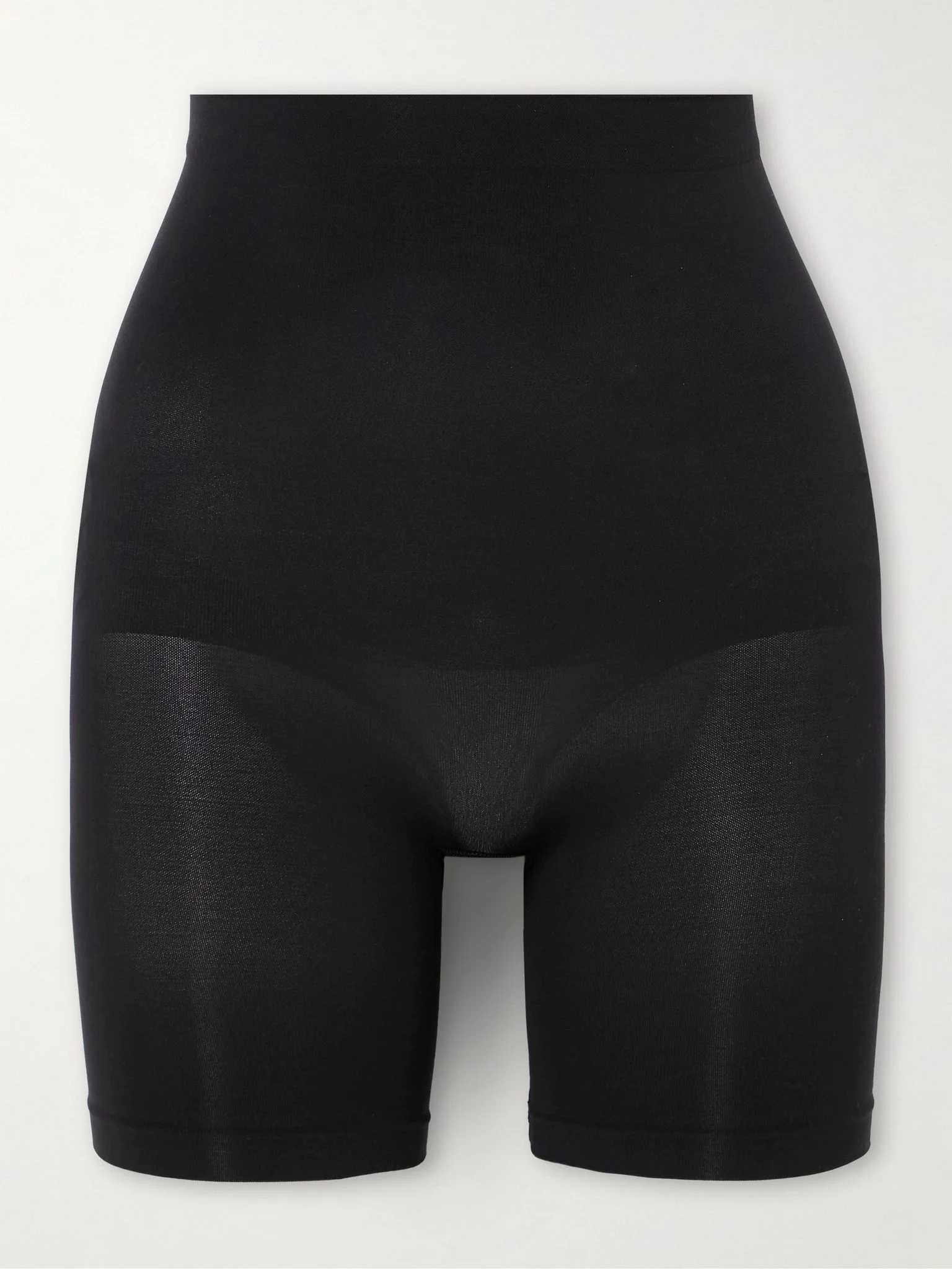 Seamless Sculpt Mid Thigh shorts - Onyx Black - 1