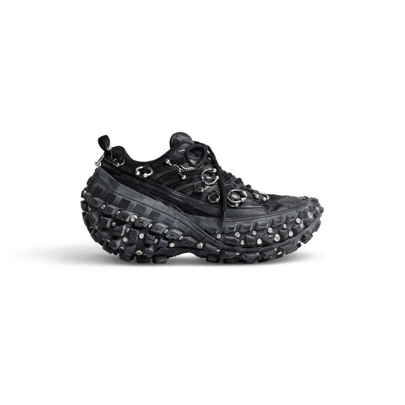 Men's Bouncer Screw Sneaker With Piercings in Black - 1