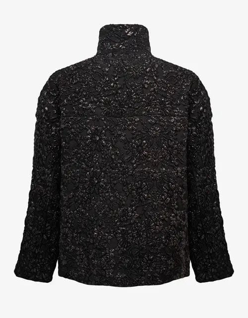 Valentino Black Nylon Brocade Jacket - 2