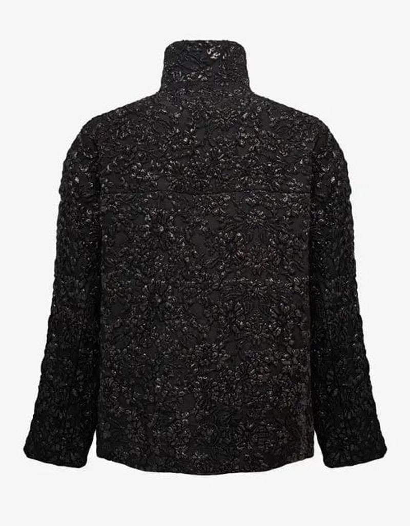 Valentino Valentino Black Nylon Brocade Jacket outlook
