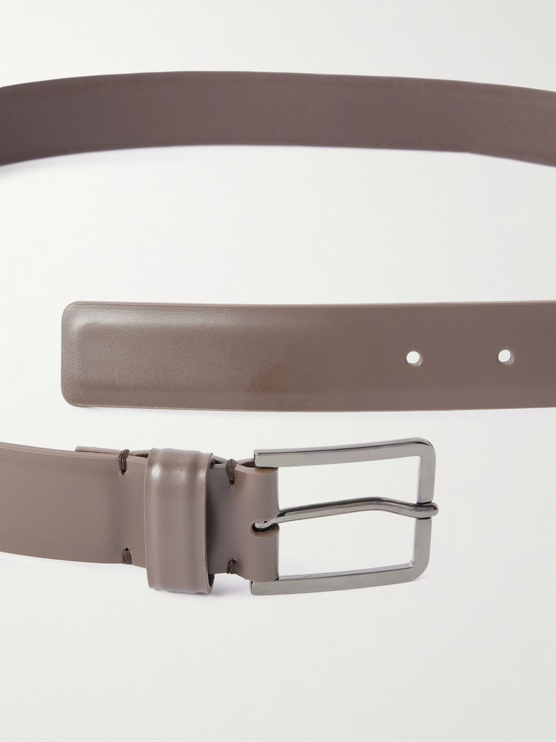 Loro Piana Rory 3cm Leather Belt Brown outlook
