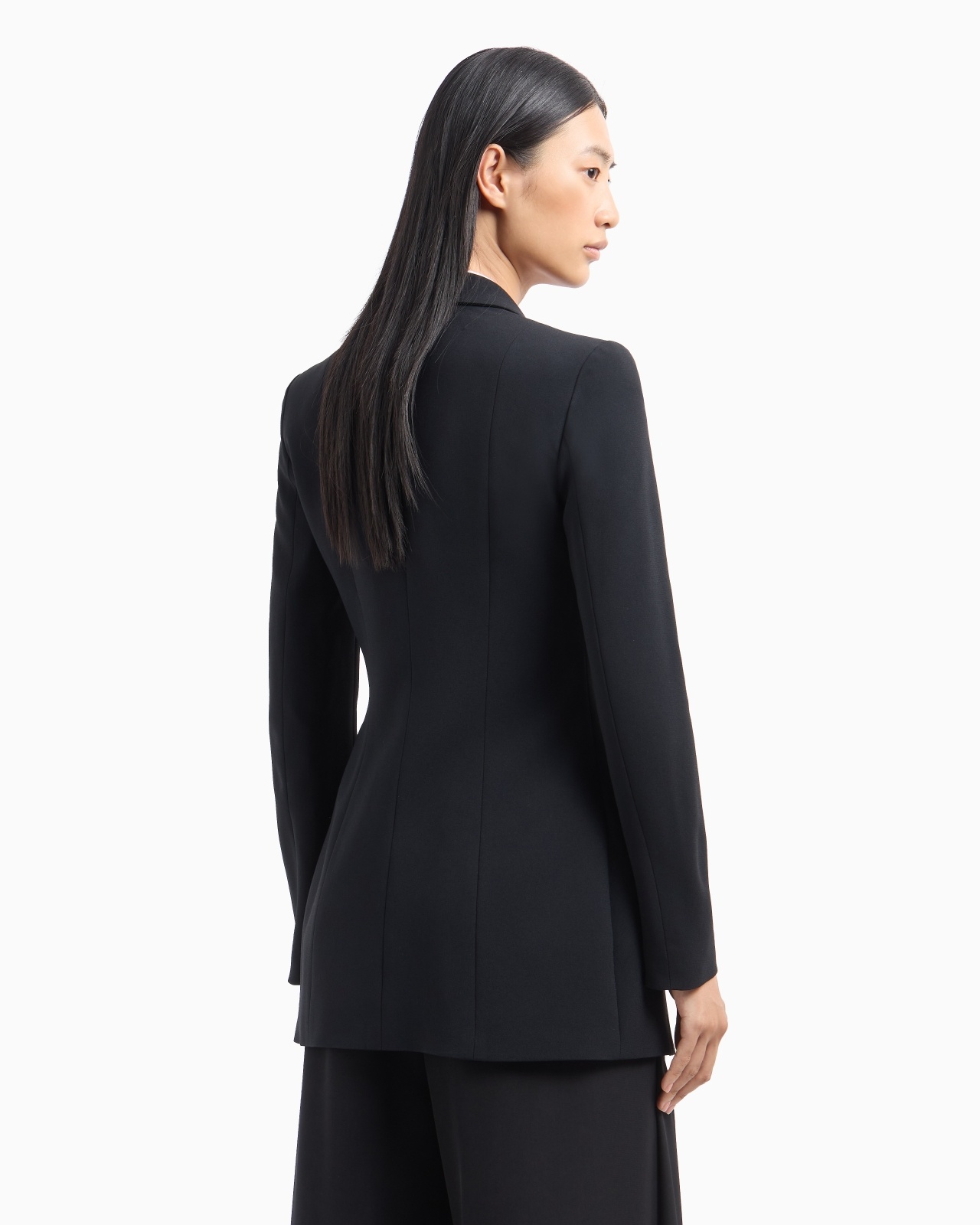 SINGLE-BREASTED BLAZER IN ENVERS SATIN - 3