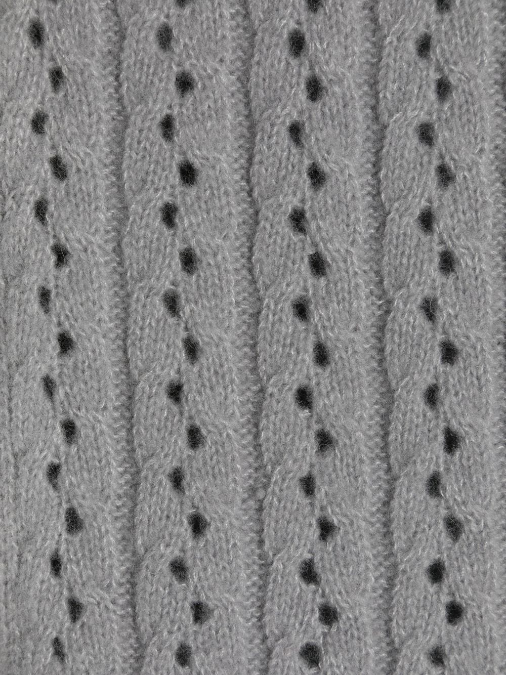 cable pointelle-knit scarf - 2