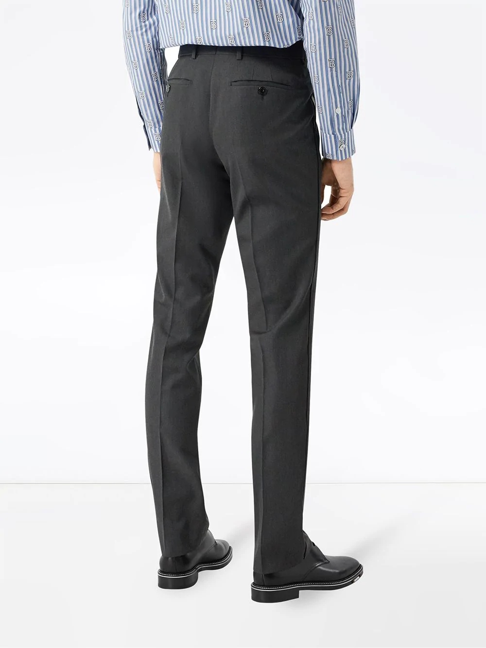 classic fit panelled tailored trousers - 4