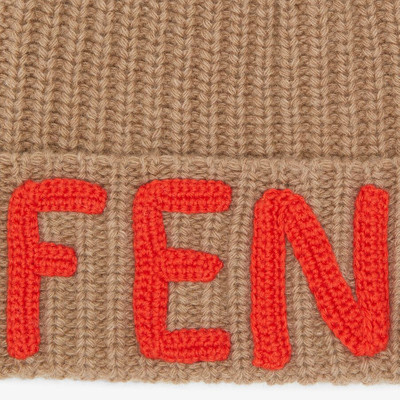 FENDI Beige wool beanie outlook