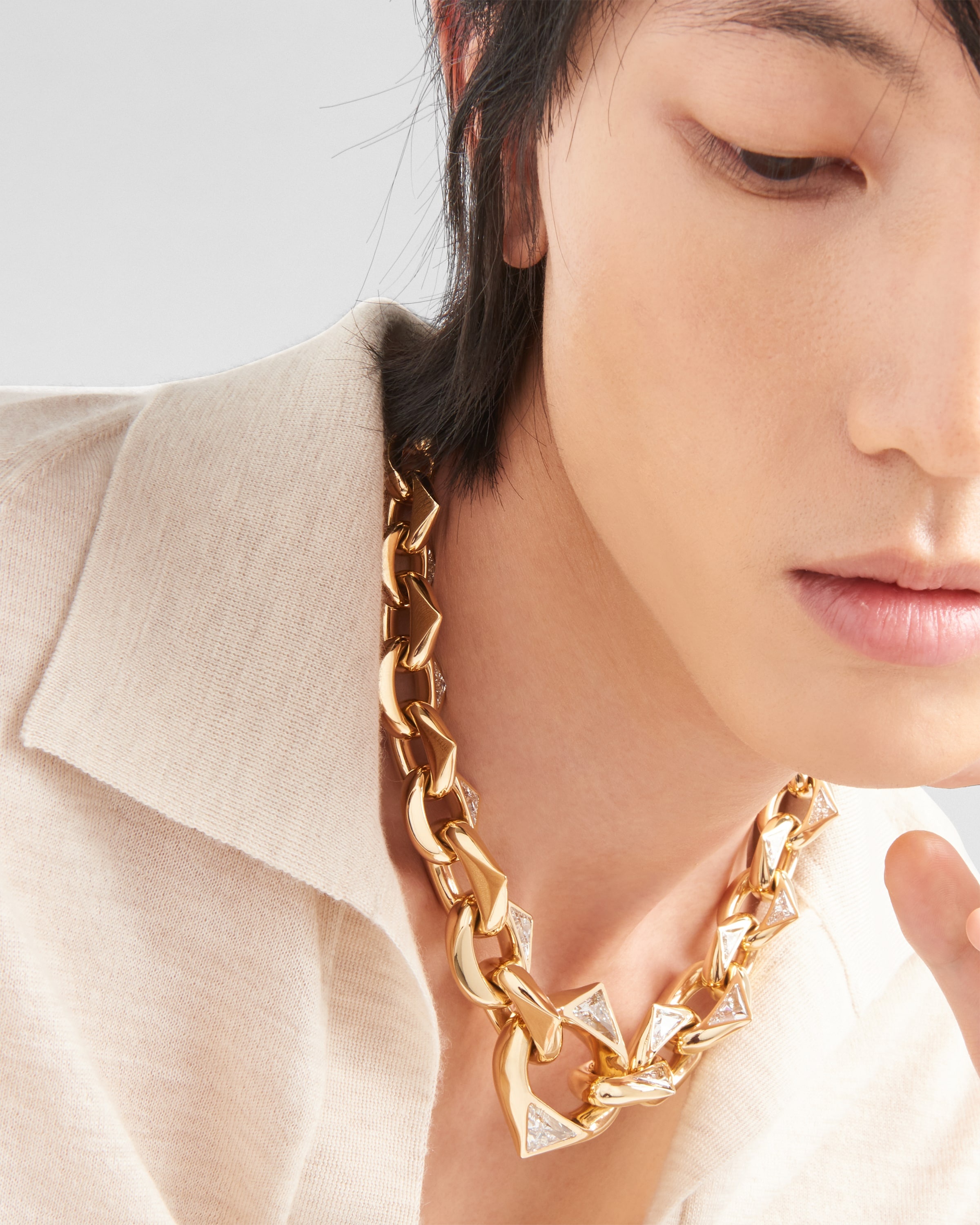 Eternal Gold chain necklace in yellow gold and laboratory-grown diamonds - 6