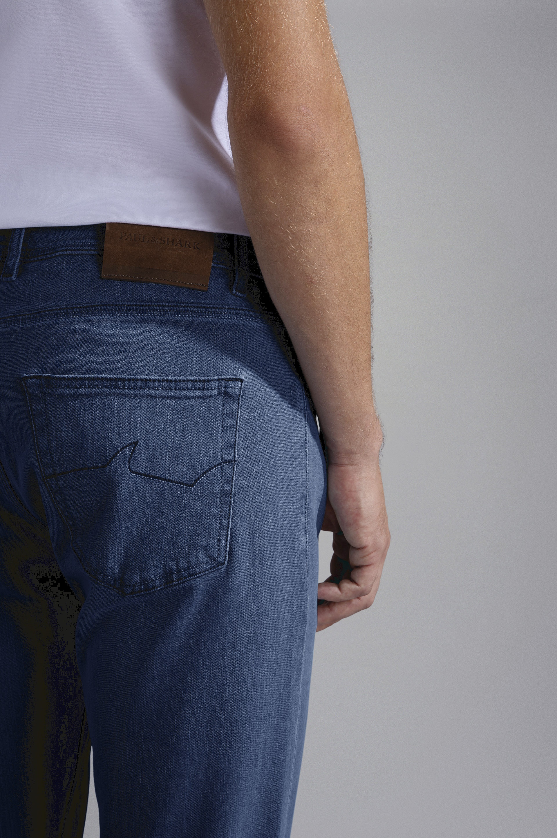 STRETCH COTTON DENIM JEANS - 4