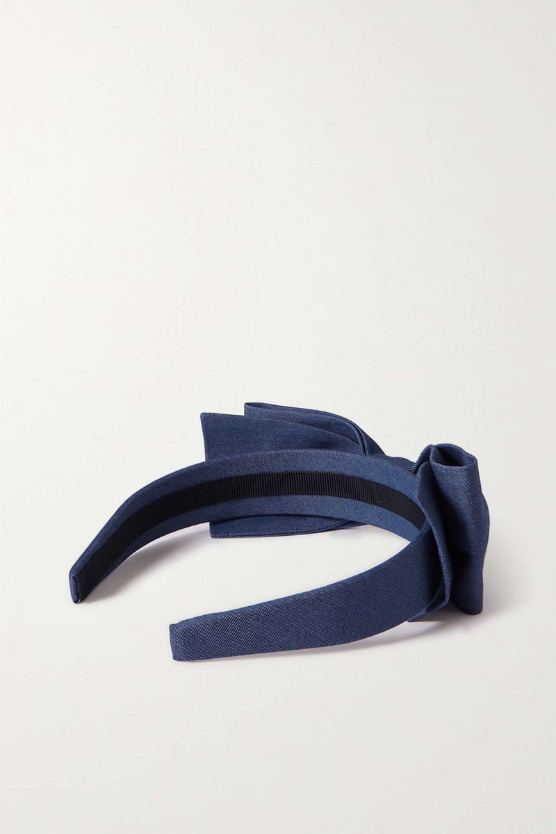 Bow-embellished cotton headband 3